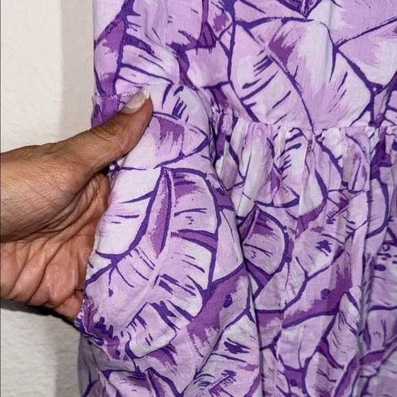 Janie and Jack Purple Floral Romper - Picture 4 of 6